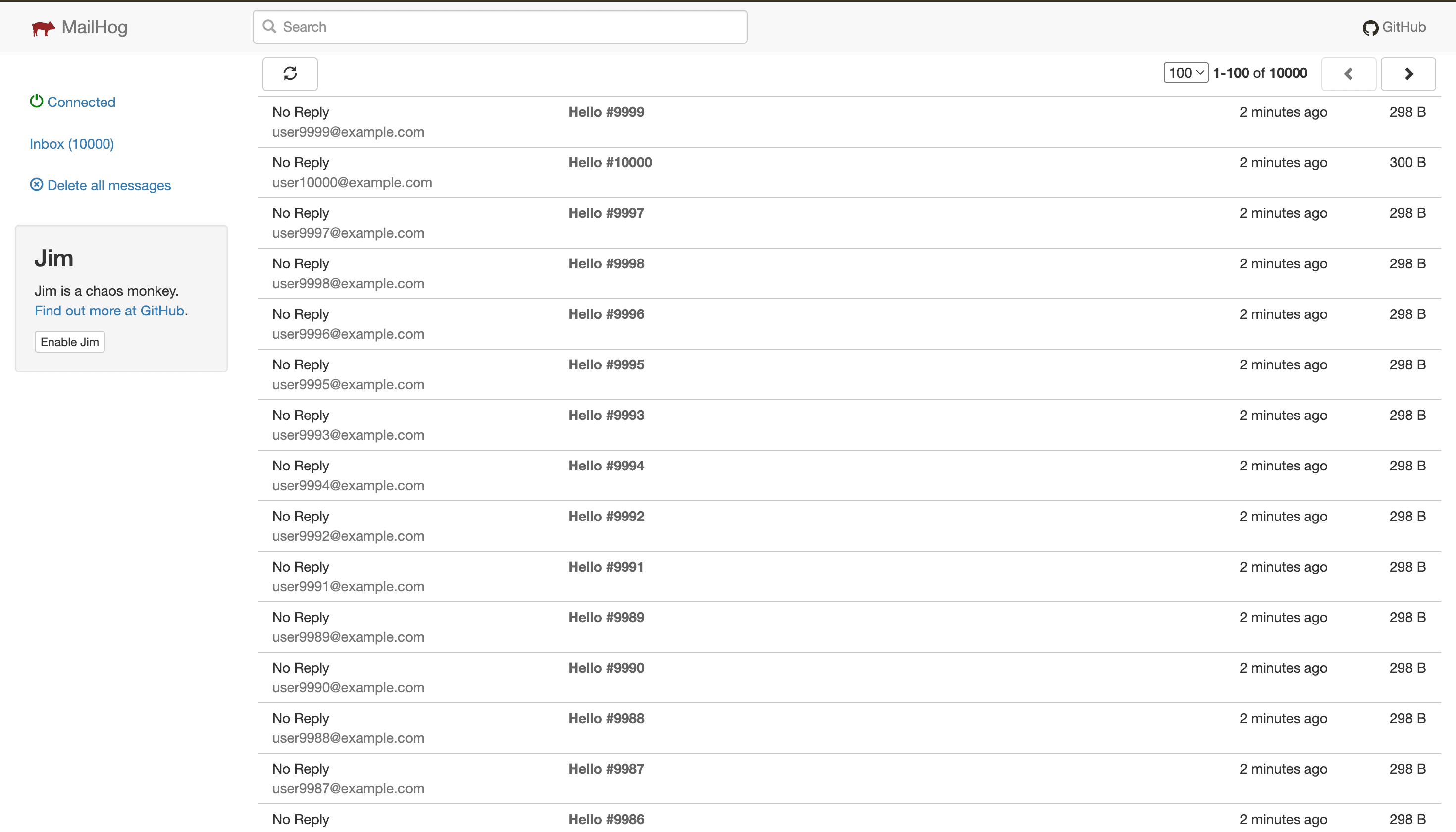 Notification AMQP screenshot 1